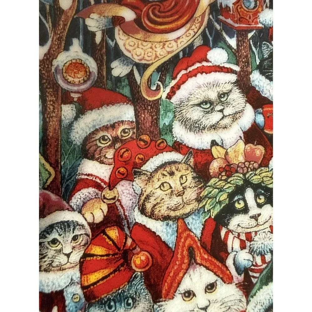 Franklin Mint Santa Claws Christmas Cat Plate 8